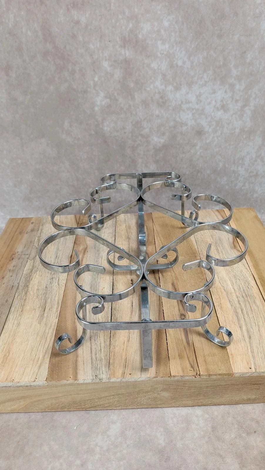 Vintage onderzetters chauffe-plat in metaal – photo 4
